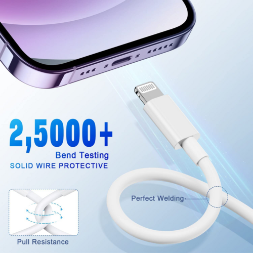 20W USB-C Fast Charger PD Adapter Cable For iPhone 14/13/12/11 XR