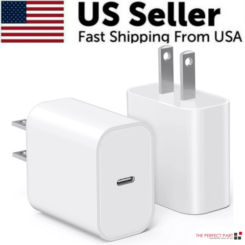 20W USB C Super Fast Charger PD To Type C Cable For iPhone 15, 16, 17, iPad