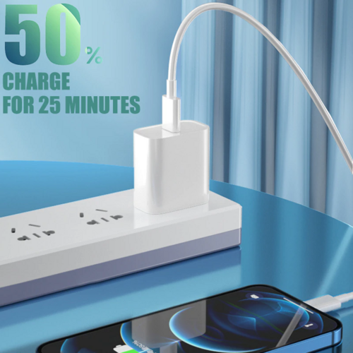 20W USB-C Fast Charger PD Adapter Cable For iPhone 14/13/12/11 XR
